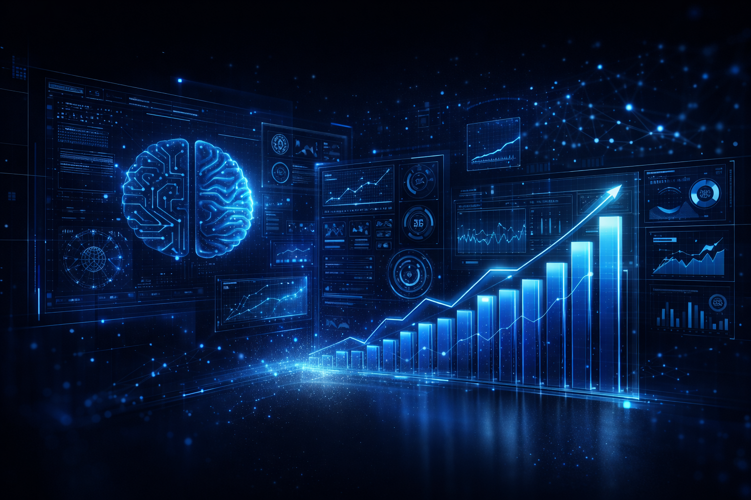 Case study visual with structured growth framing